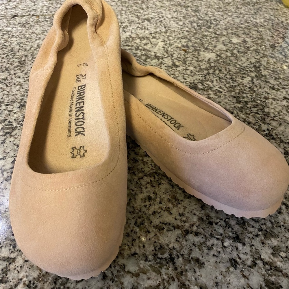 Birkenstock Women's Celina Ballet Flat Slip On Shoe Light Pink 37 or 6.5 NWOT